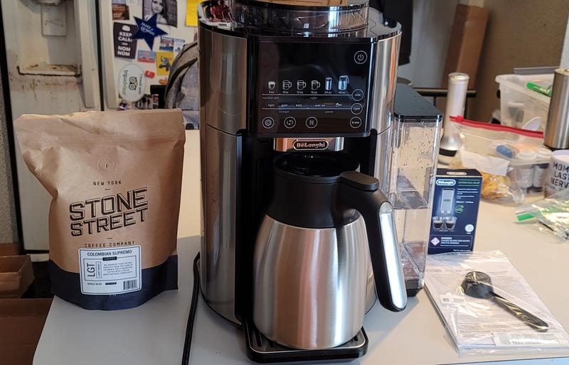 De Longhi TrueBrew Drip Coffee Maker Stainless with Thermal Carafe