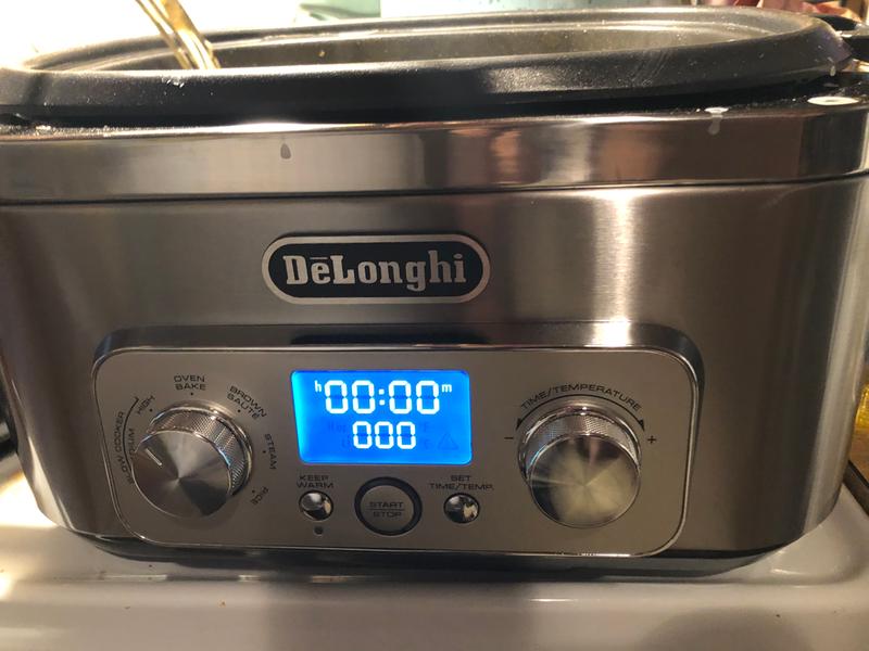 De'Longhi 6-Quart Silver Rectangle Slow Cooker in the Slow Cookers  department at