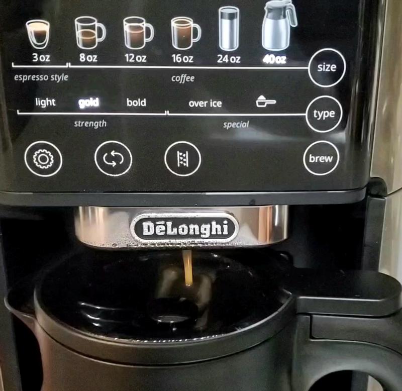 De'Longhi TrueBrew Automatic Coffee Maker with Bean Extract Technology +  Thermal Carafe