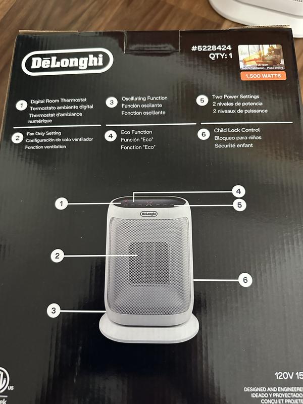 Ceramic Digital Desktop Heater De Longhi