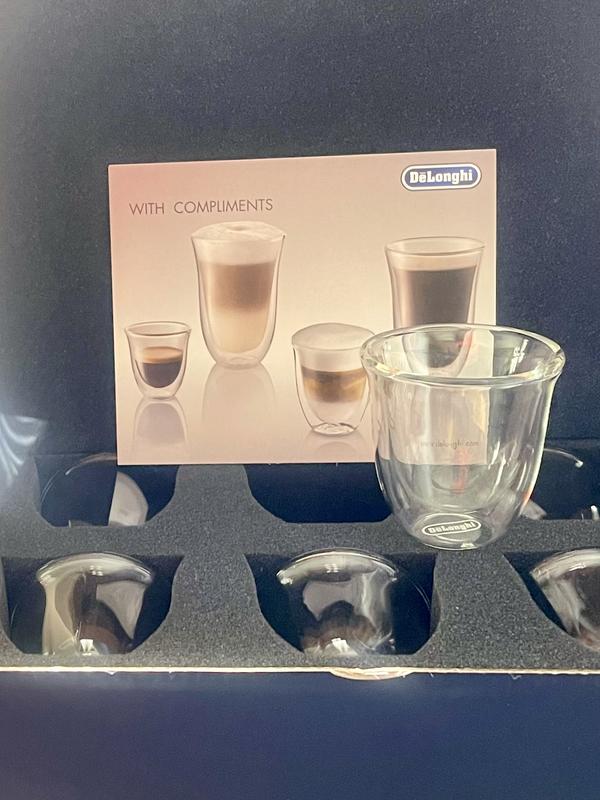 Delonghi Fancy Collection Espresso Glasses - Pack Of 6