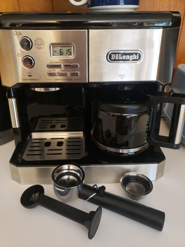 Delonghi BCO430 Combo Coffee and Espresso Machine Black/Chrome