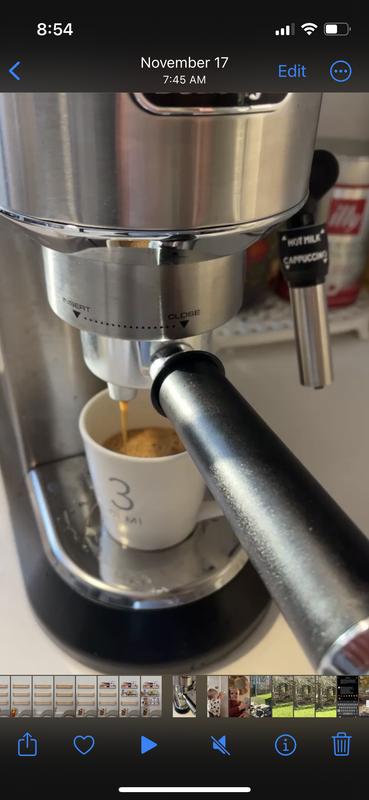 Machine espresso manuelle Dedica blanc De Longhi