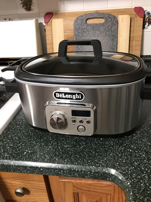 De'Longhi Livenza Programmable Slow Cooker With Stovetop Safe Pot