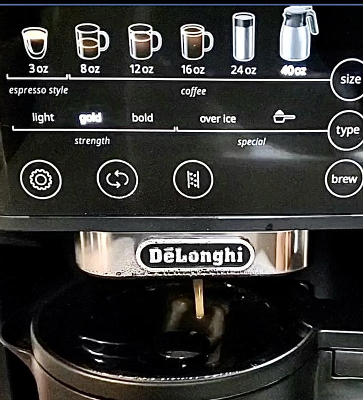 De Longhi TrueBrew Drip Coffee Maker Stainless with Thermal Carafe