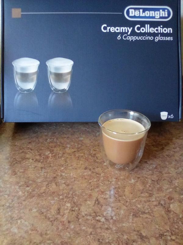 Tasse en verre double paroi Delonghi Cappuccino 19 cl - DLSC311