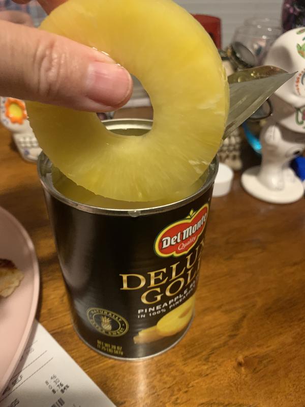 Deluxe Gold® Pineapple Slices in 100% Pineapple Juice | Del Monte®