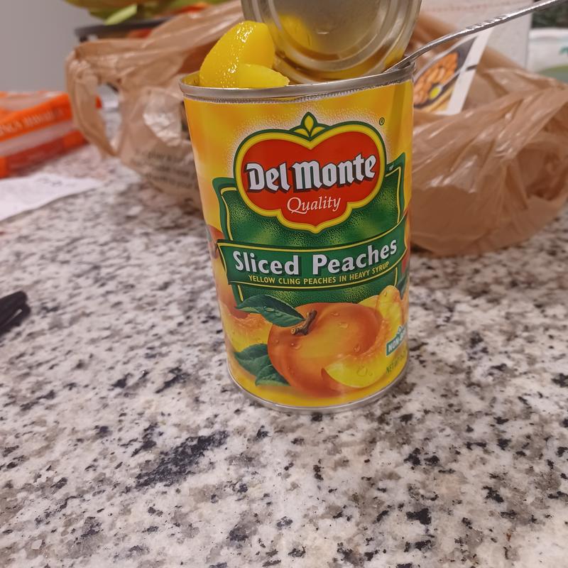 Del Monte Sliced Peaches, Canned Fruit, 15 oz Can 