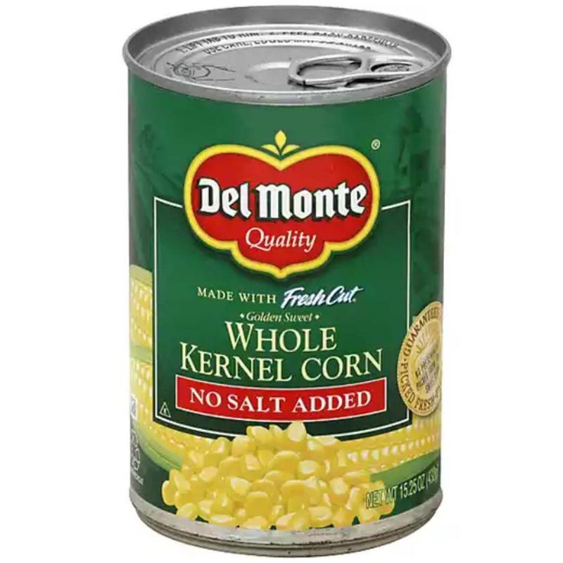 Canned Whole Kernel Corn - No Salt Added