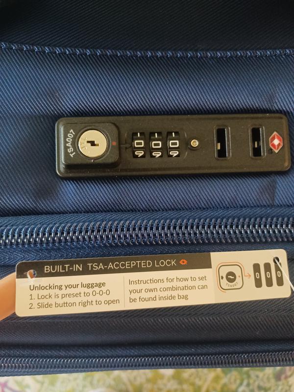 Built in TSA lock
