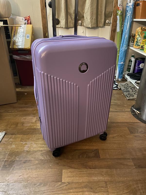 New purple luggage