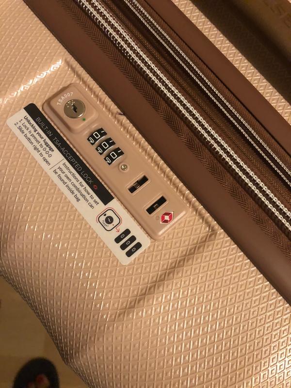 DELSEY PARIS St. Tropez Hardside Spinner Checked Luggage Bed Bath and