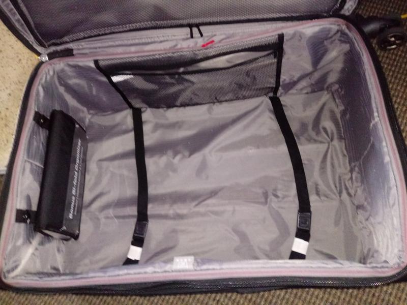 Extra bag clipped to side, mesh zip area!!