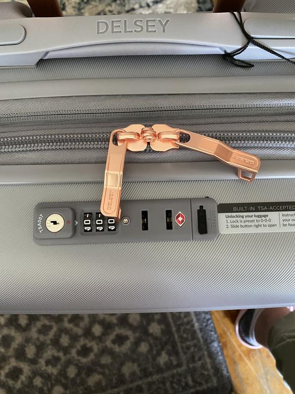 Unlocking delsey luggage hot sale
