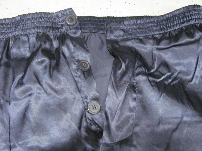 DressCulture Silk Satin Men's Homewear Jacquard Lapel Long Sleeve Pants Pajama Set 3XL / Dark Green