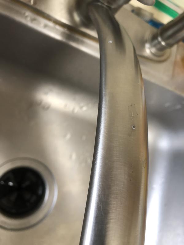 Pitting in the faucet