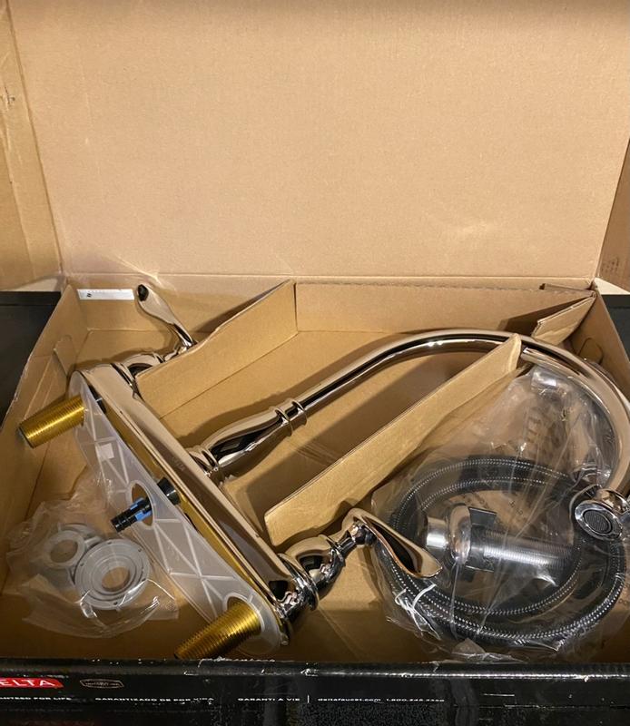 Delta Windemere 2-Handle Standard Kitchen Faucet with Side Sprayer