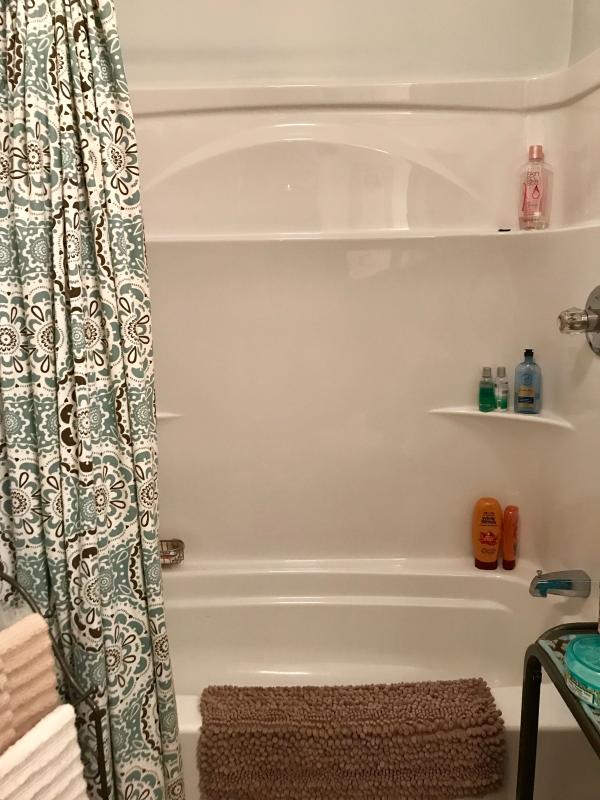 One piece deals shower tub combo