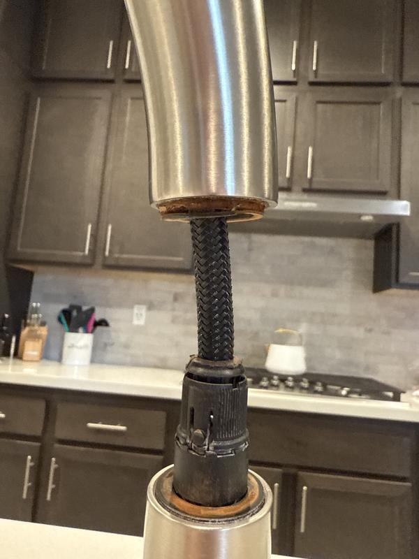 Single Handle Pull-Down Kitchen Faucet with Soap Dispenser 19933