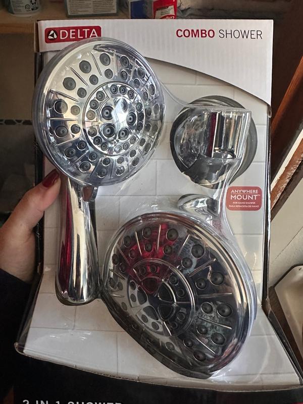 Delta Chrome 4.5-in Round Dual/Combo Shower Head 2.5 GPM 75590 at
