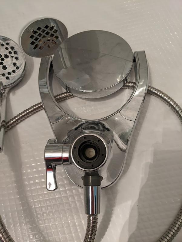 HydroRain® 4-Setting Two-in-One Shower Head in Chrome 75699
