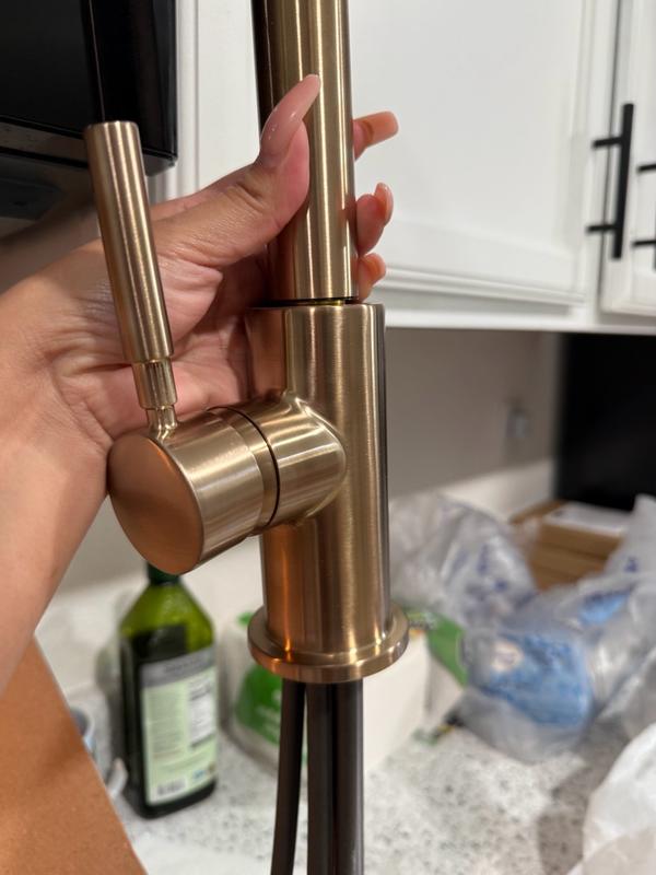 Single Handle Pull-Down Kitchen Faucet with Soap Dispenser 19933
