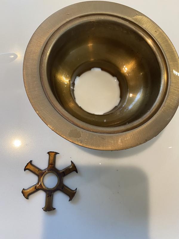 Kitchen Sink Flange and Strainer in Champagne Bronze 72010-CZ