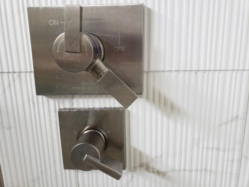 Discolored Shower Valves