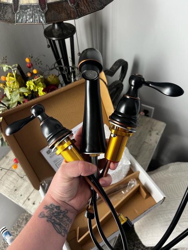 Delta Windemere Oil Rubbed Bronze 2-handle Deck-mount Roman High