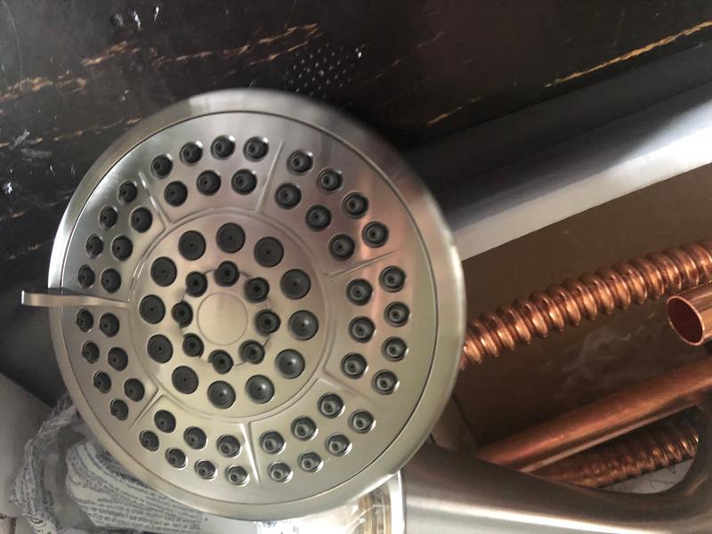 Perfect size shower head.