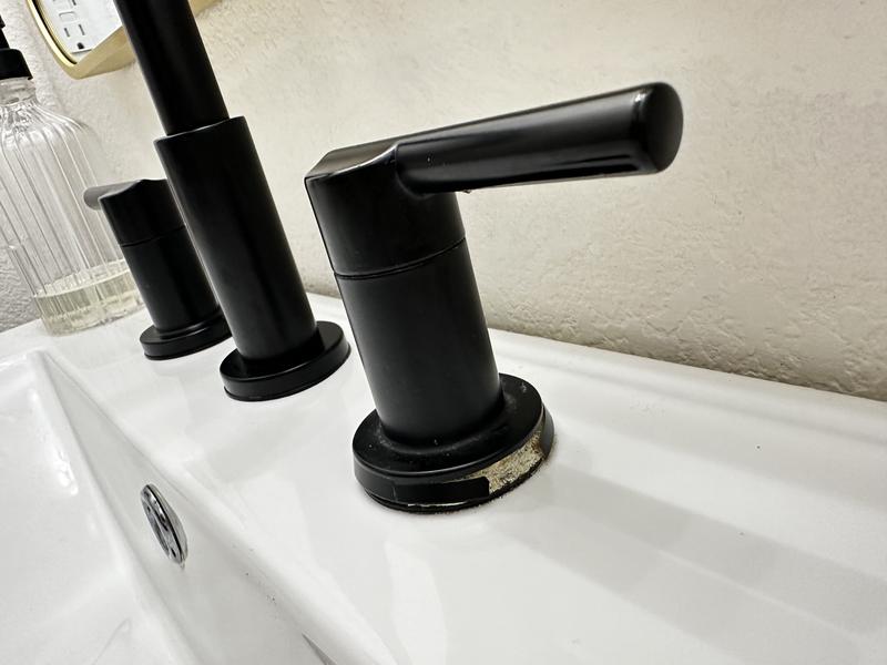 Delta Nicoli J-Spout 8 in. Widespread Double-Handle Bathroom