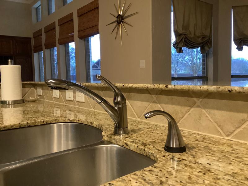 New faucet and soap dispenser