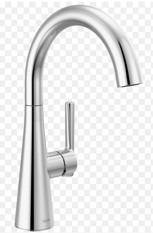 Delta Spotshield Stainless Single Handle Bar and Prep Kitchen Faucet ...