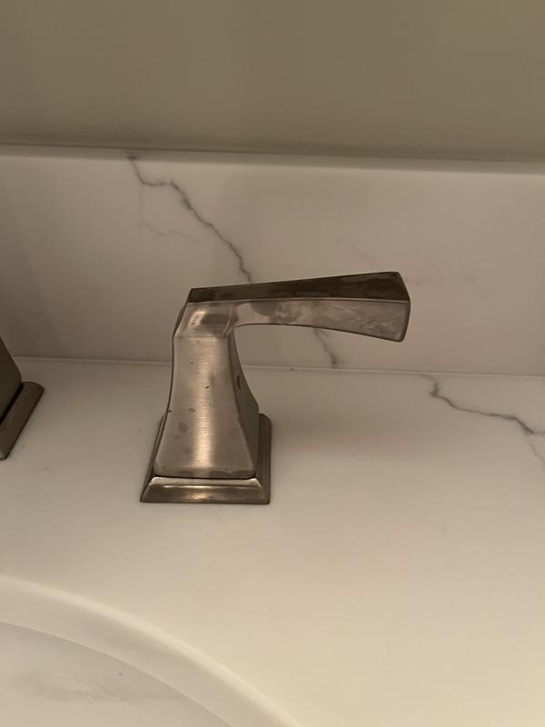 Two Handle Widespread Bathroom Faucet in Champagne Bronze 3551