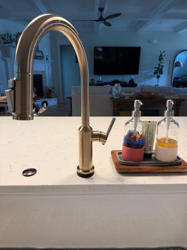Delta Cordova Chrome Single Handle Deck-mount Touchless Pull-down