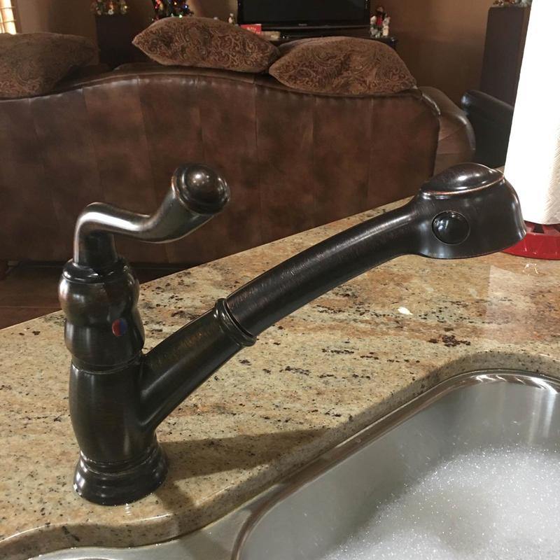 Single Handle Pull Down Kitchen Faucet Delta Faucet