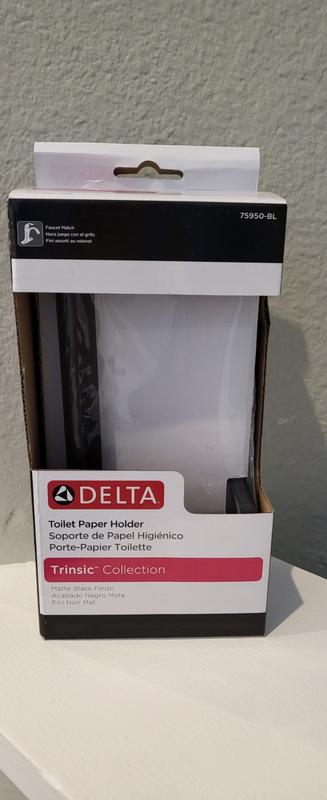 Delta 75950-BL Trinsic, Tissue Holder Matte Black