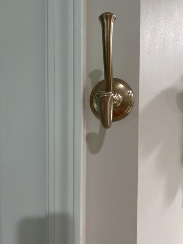 Delta Cassidy Champagne Bronze Double Wall Mount Towel Hook 79735
