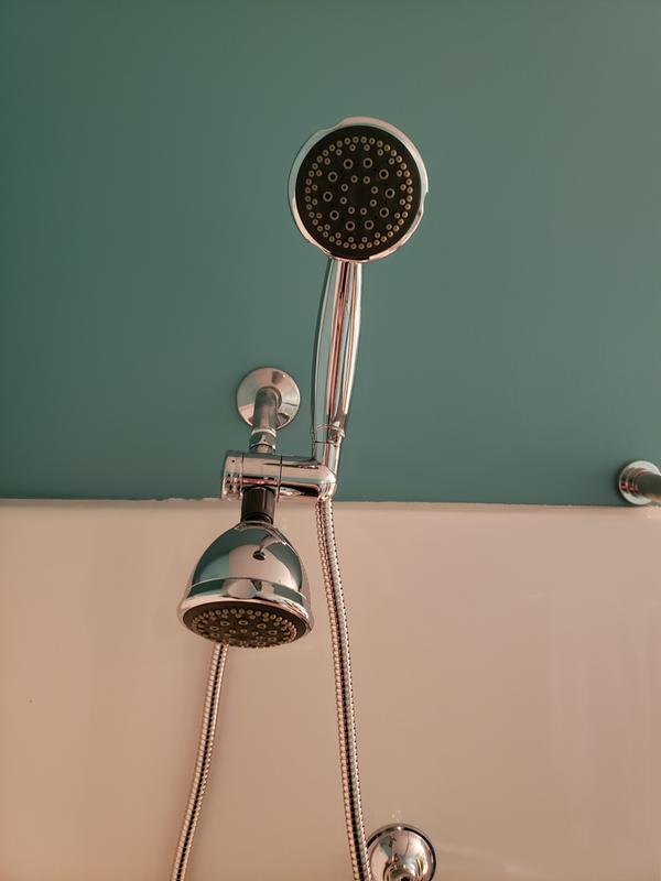 View level at the top of the shower