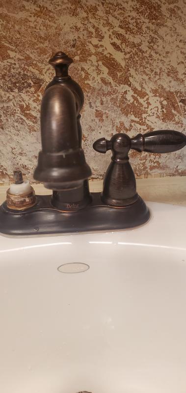Delta Victorian Stainless 4-in centerset 2-handle WaterSense