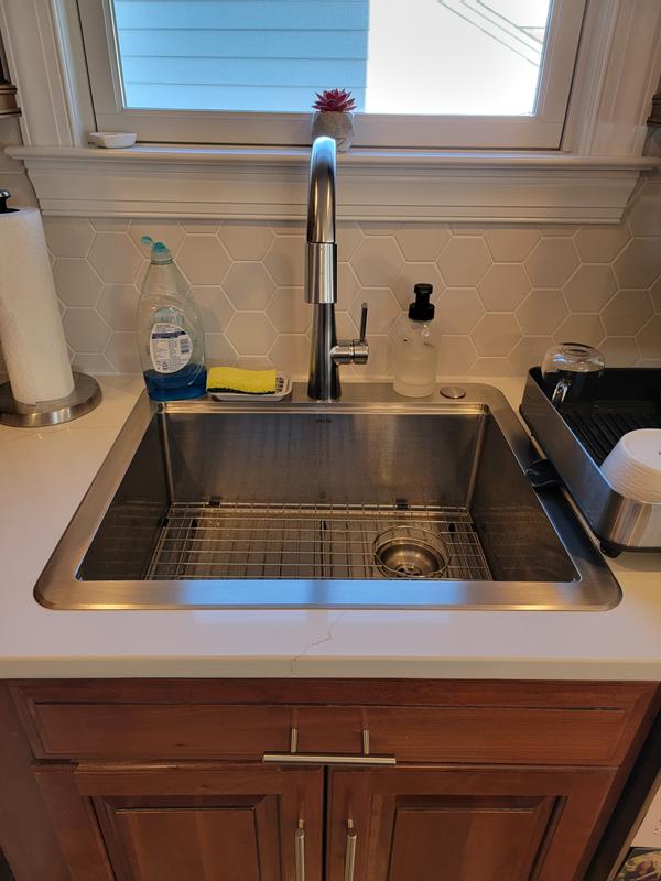 24” Workstation Undermount Single Bowl 16 Gauge Stainless Steel Laundry  Utility Kitchen Sink with WorkFlow™ Ledge and Accessories in Stainless  Steel 95B9132-24SL-SS