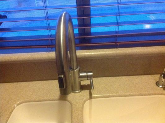 Delta Trask Stainless Steel Single Handle Pull down Kitchen Faucet