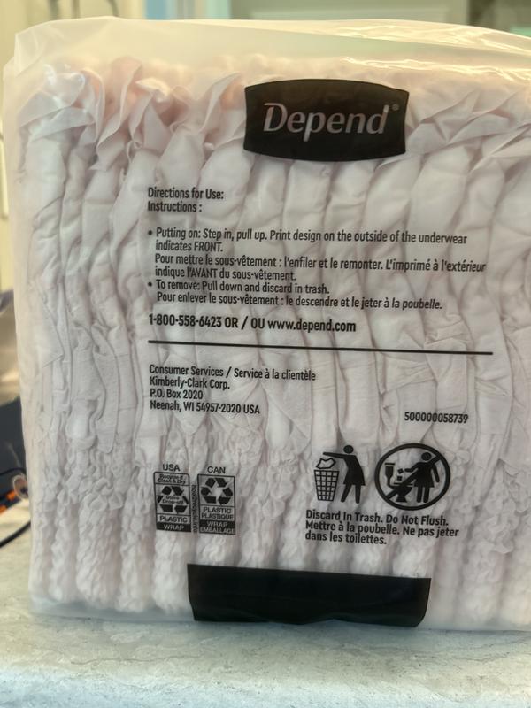 Depend Incontinence Underwear for Women, Night Defense Large - 14 Ea