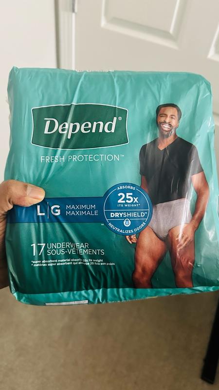 Maximum Absorbency S/M Underwear for Men 19 Ct by DEPENDS at