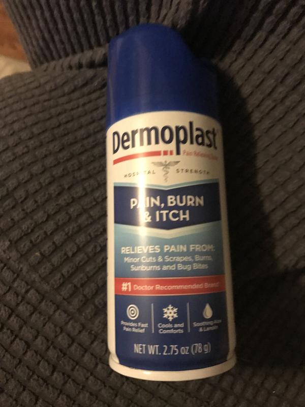  Dermoplast Pain, Burn & Itch Relief Spray for Minor Cuts, Burns  and Bug Bites, 2.75 Oz (Packaging May Vary) : Health & Household