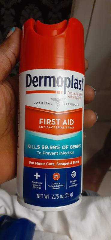 Dermoplast Pain, Burn & Itch Spray, Pain Relief Spray for Minor Cuts, Burns  and Bug Bites, 2.75 oz (Pack of 2) Packaging may vary