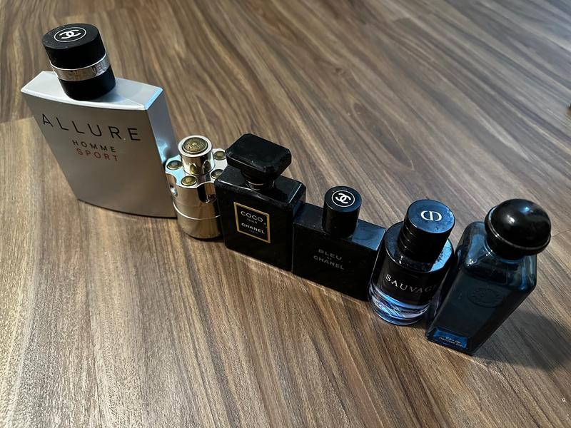 Current line up of cologne including Azzaro, which has become my favorite cologne.