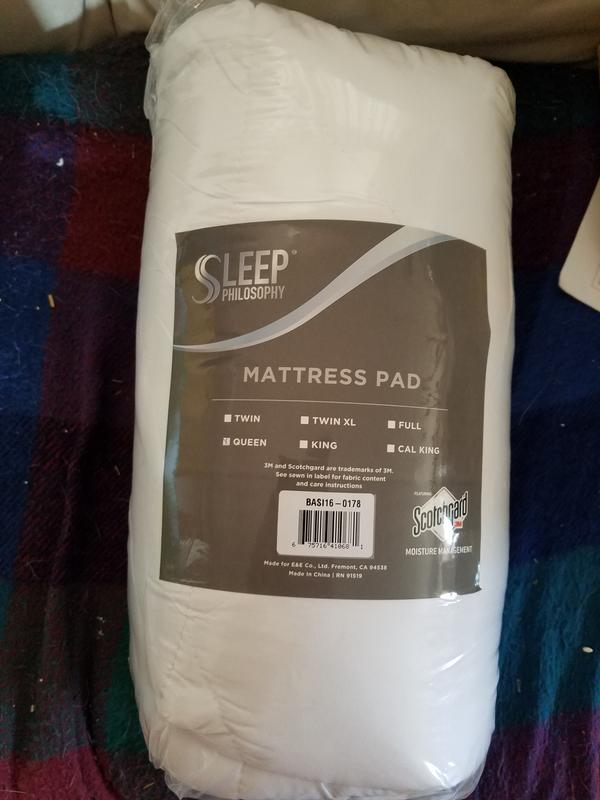 Sleep Philosophy - Serenity 3M Scotchgard Waterproof Mattress Pad