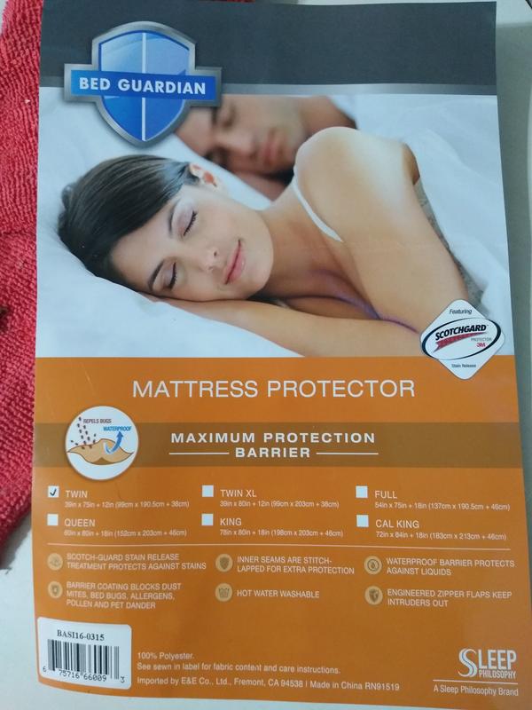 Sleep Philosophy Bed Guardian Twin XL Mattress Protector | Bed Bath ...