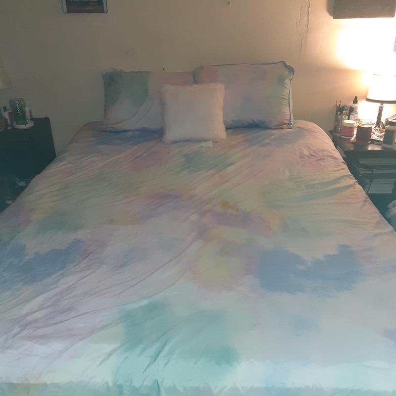 Tie dye duvet cover set